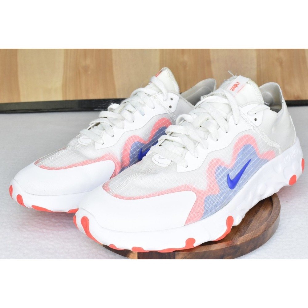 Nike Renew Lucent Men Shoes Size 12 White Royal Crimson Sneakers BQ4235-104
